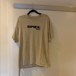 Spice Girls Beige Short Sleeve Tee for Men